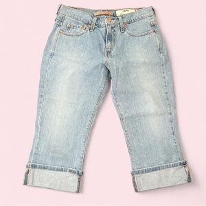 Levi's Light Blue Cropped Roll-Cuff Jeans